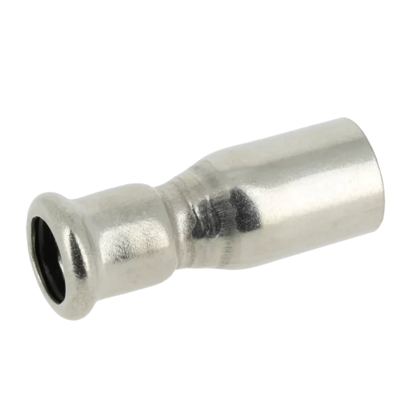Bonfix M-press RVS-water rechte verloopkopp. 108 x 76,1 mm