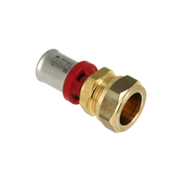 Bonfix Alu-pers rechte koppeling 16 mm x 22 mm knel