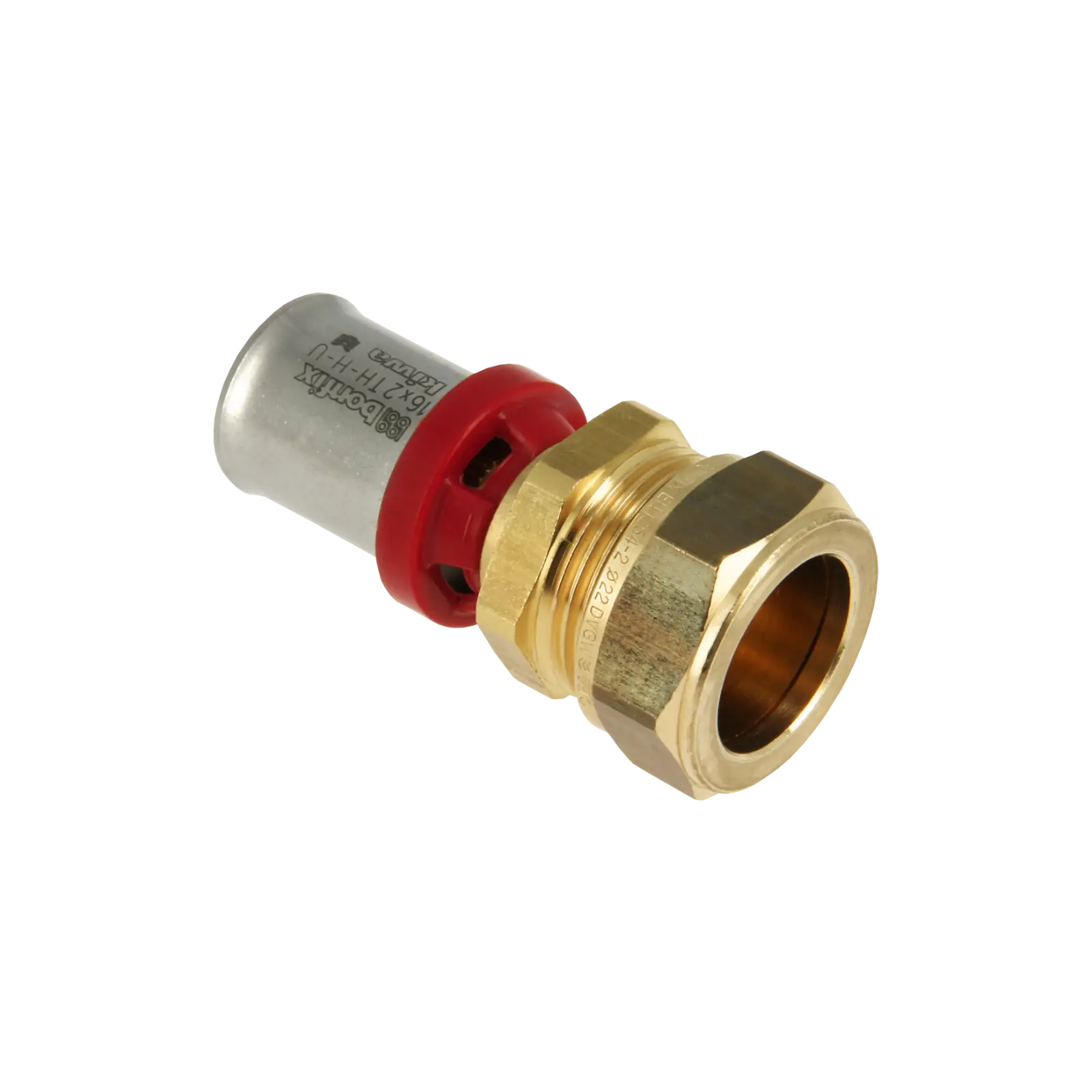 Bonfix Alu-pers rechte koppeling 16 mm x 22 mm knel