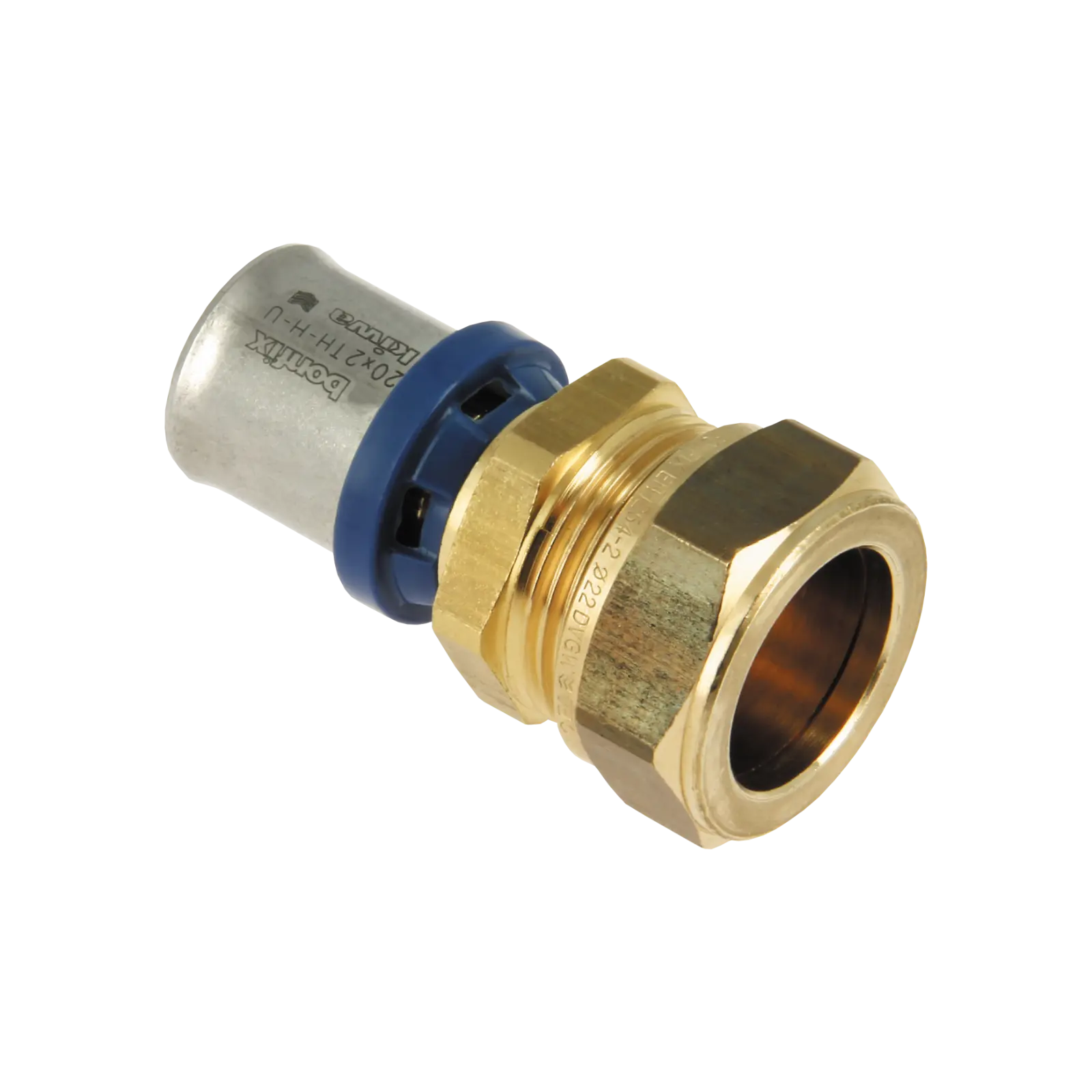 Bonfix Alu-pers rechte verloopkoppeling 20 x 22 mm knel