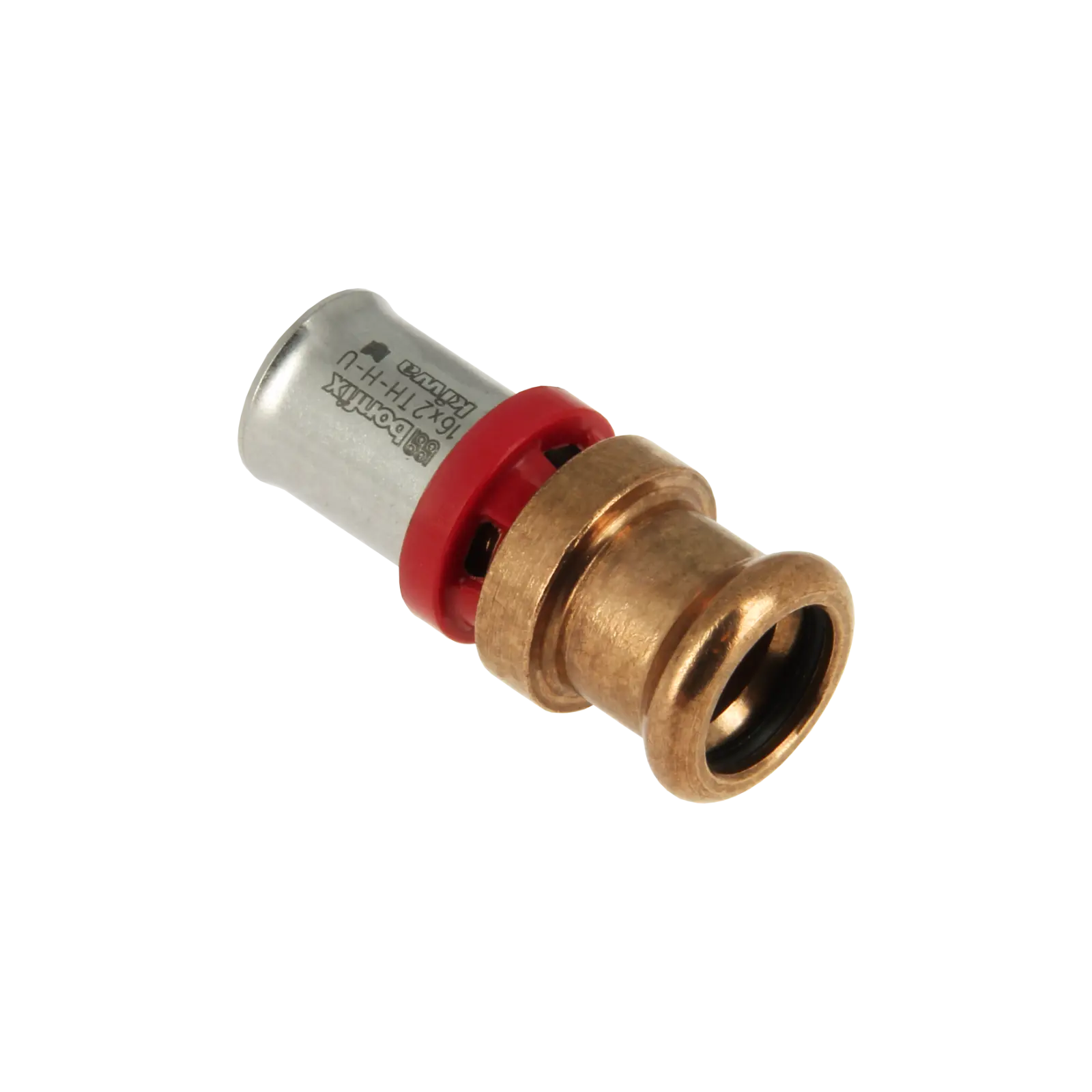 Bonfix Alu-pers rechte verloopkopp. 16 x 12 mm M-press