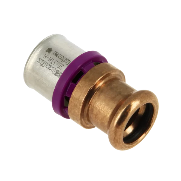Bonfix Alu-pers rechte verloopkopp. 26 x 22 mm M-press