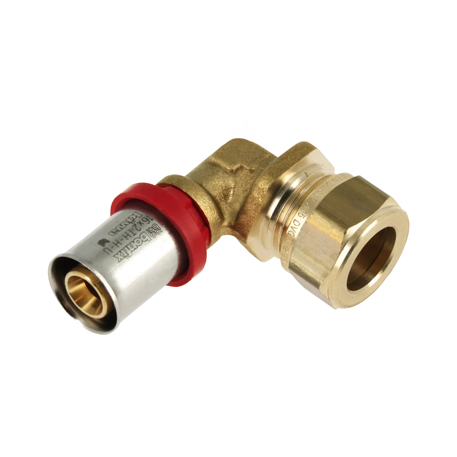 Bonfix Alu-pers knie verloopkoppeling 16 x 15 mm knel