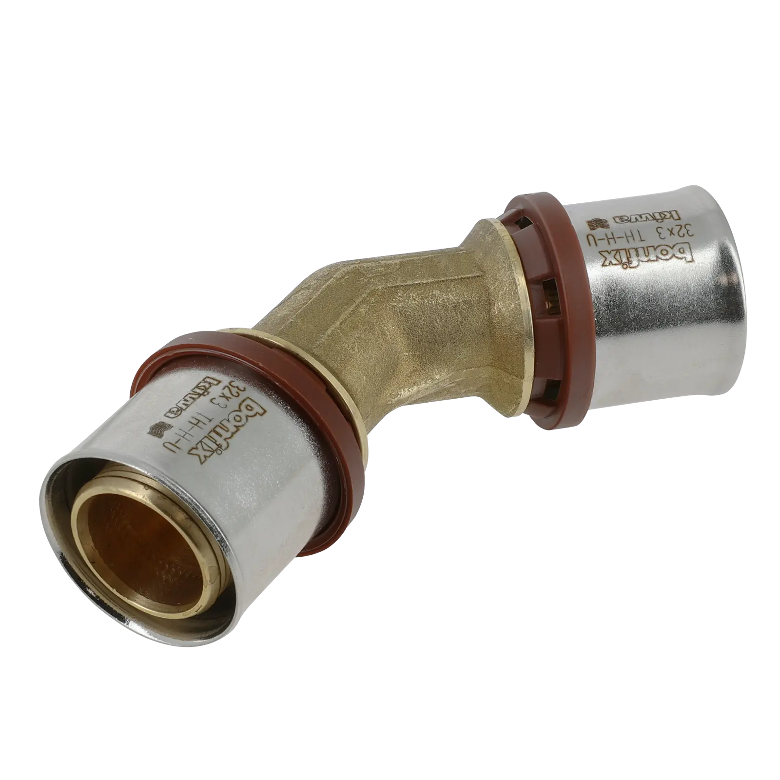 Bonfix Alu-pers bocht 45° 32 x 32 mm