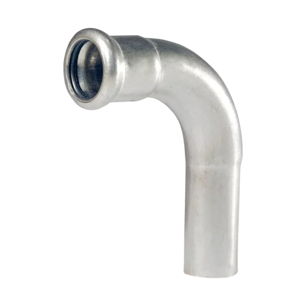 Bonfix M-press RVS-water insteekbocht 90° 88,9 x Ø88,9 mm