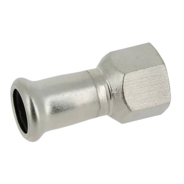 Bonfix M-press RVS-water schroefbus 1/2" bi.dr. x 18 mm