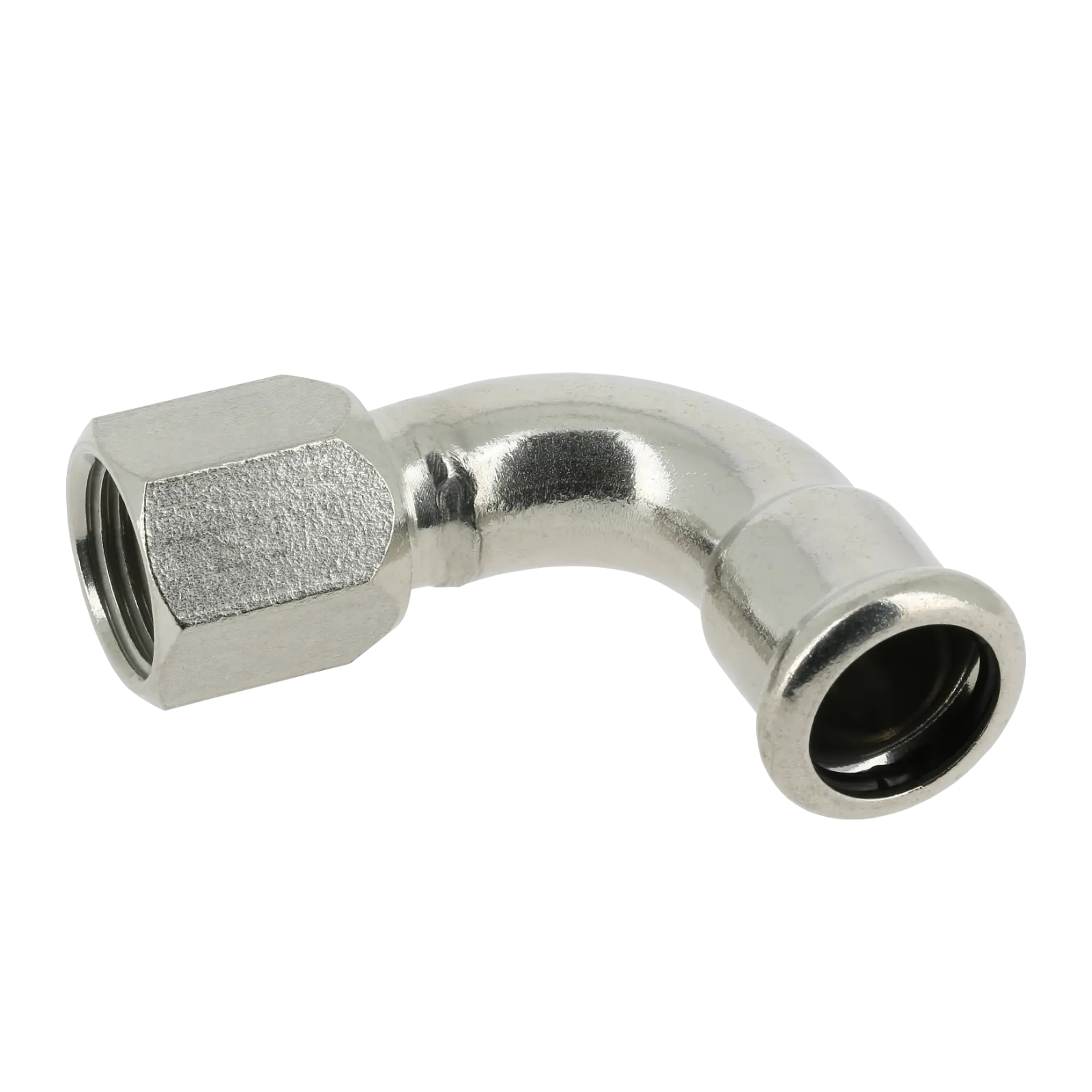 Bonfix M-press RVS-water bocht 90° 1/2" bi.dr. x 15 mm
