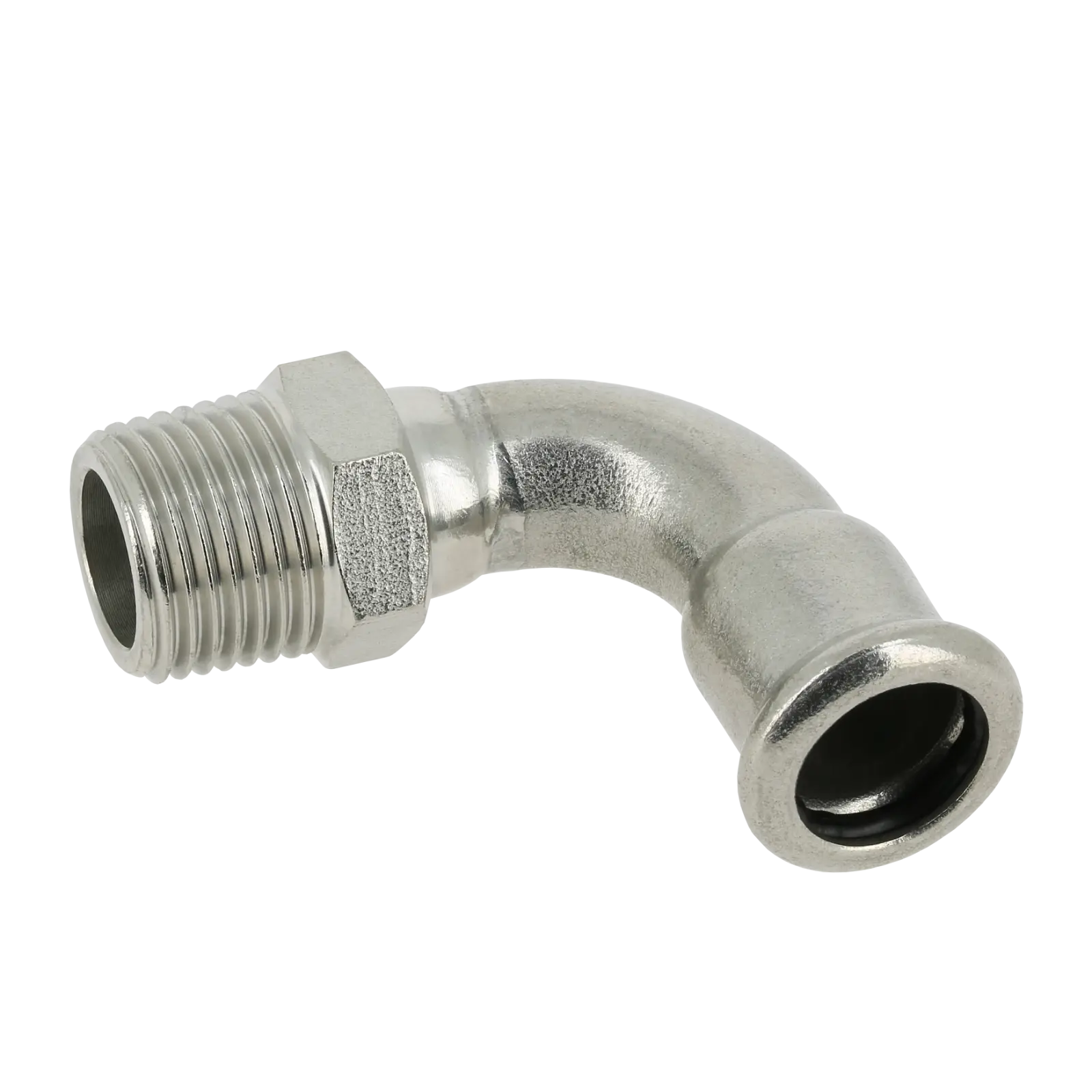 Bonfix M-press RVS-water bocht 90° 1/2" bu.dr. x 15 mm