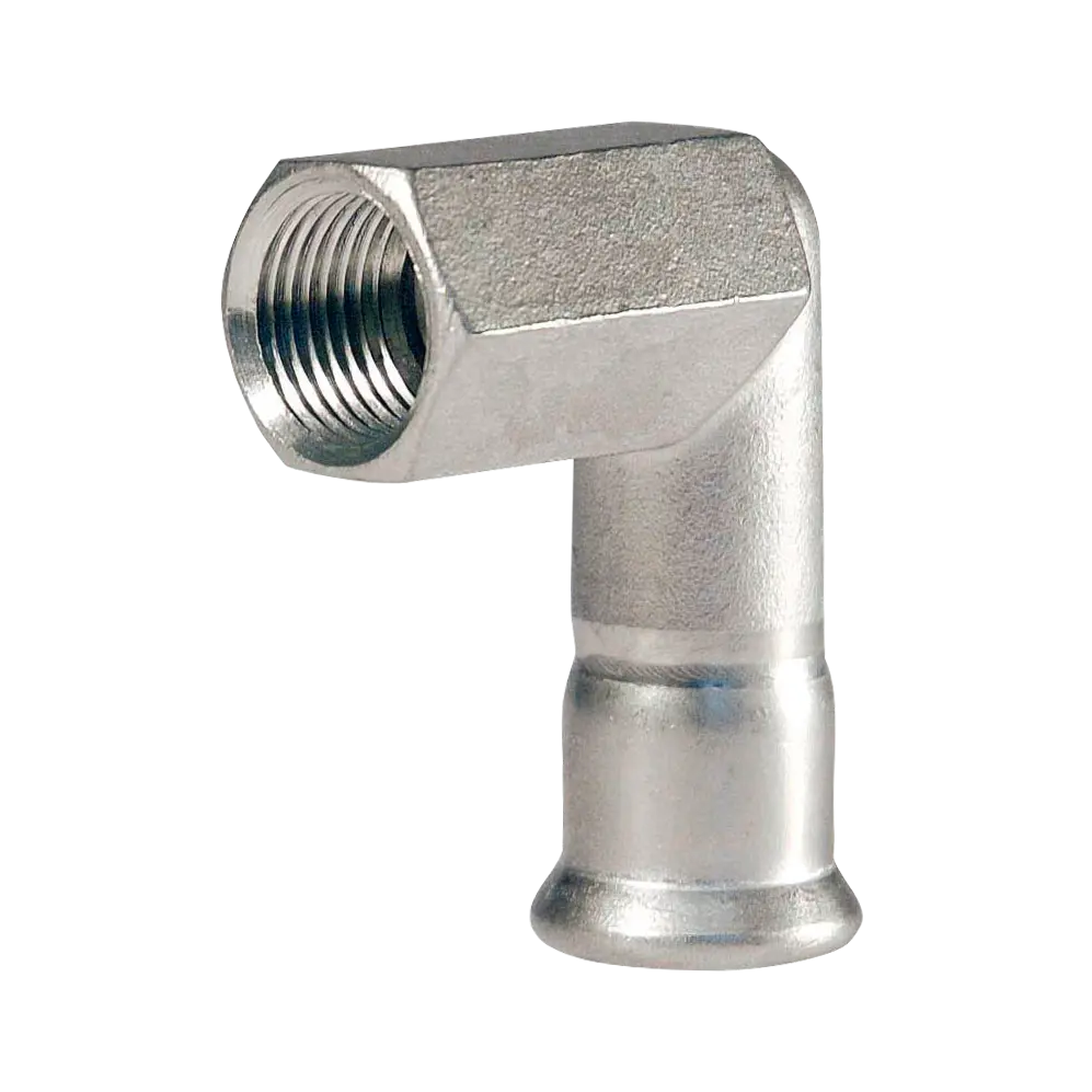 Bonfix M-press RVS-water kniekoppeling 1/2" bi.dr. x 18 mm