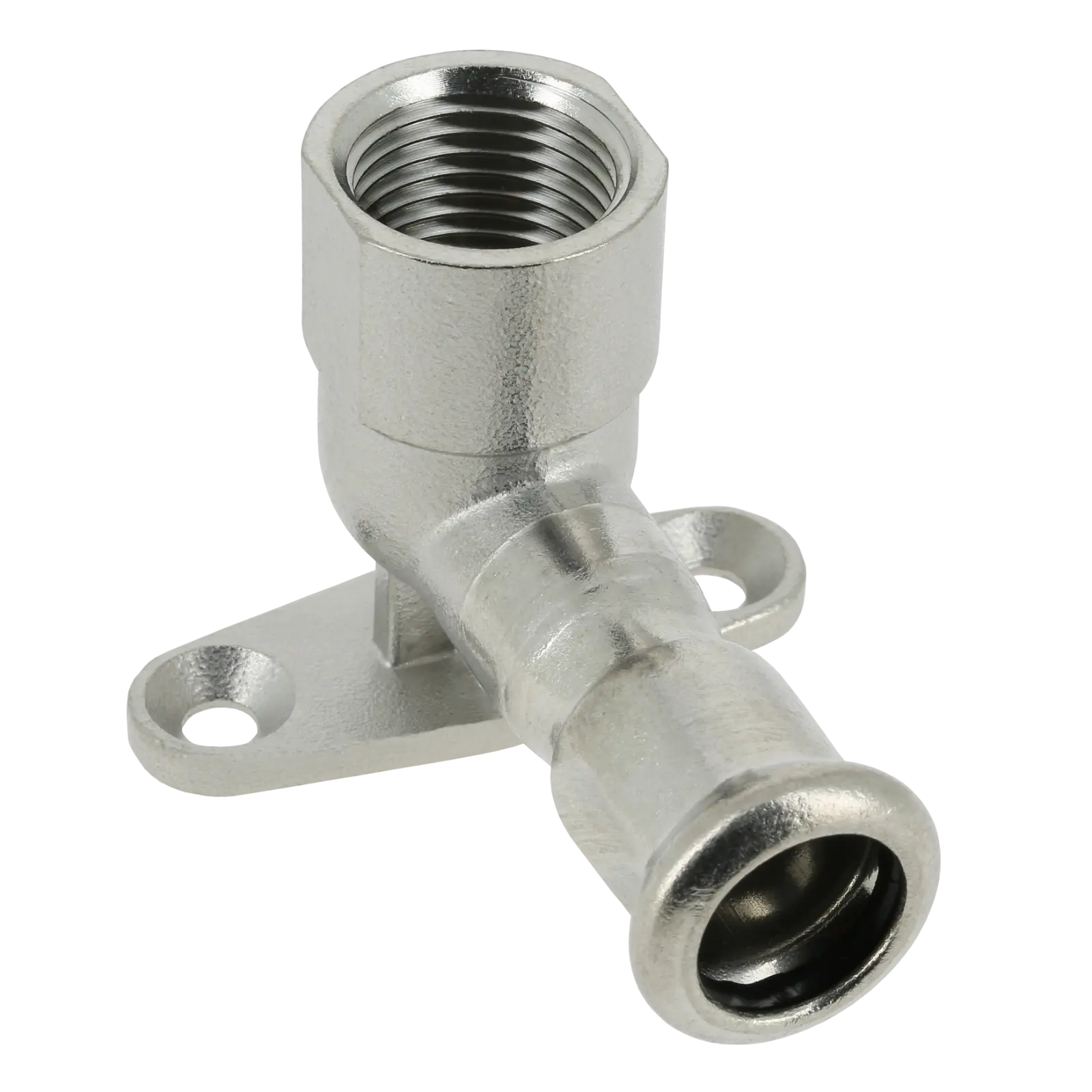 Bonfix M-press RVS-water muurplaat 1/2" bi.dr. x 18 mm