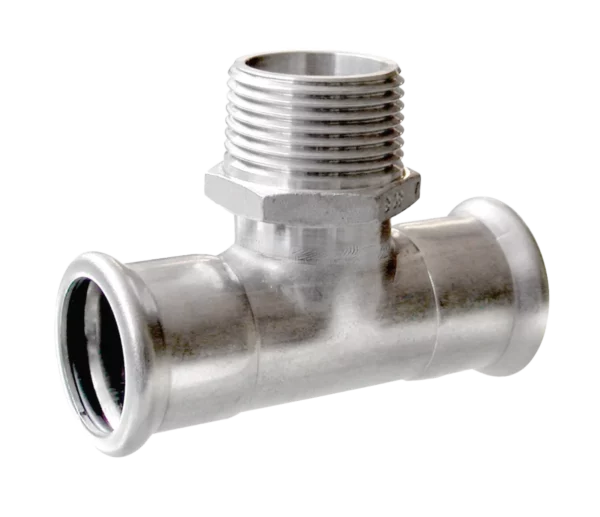 Bonfix M-press RVS-water T-stuk 18 x 1/2" bu.dr. x 18 mm