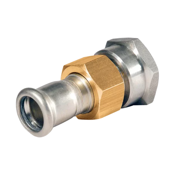 Bonfix M-press RVS-water 3-delige kopp. 1/2".bi.dr. x 15 mm