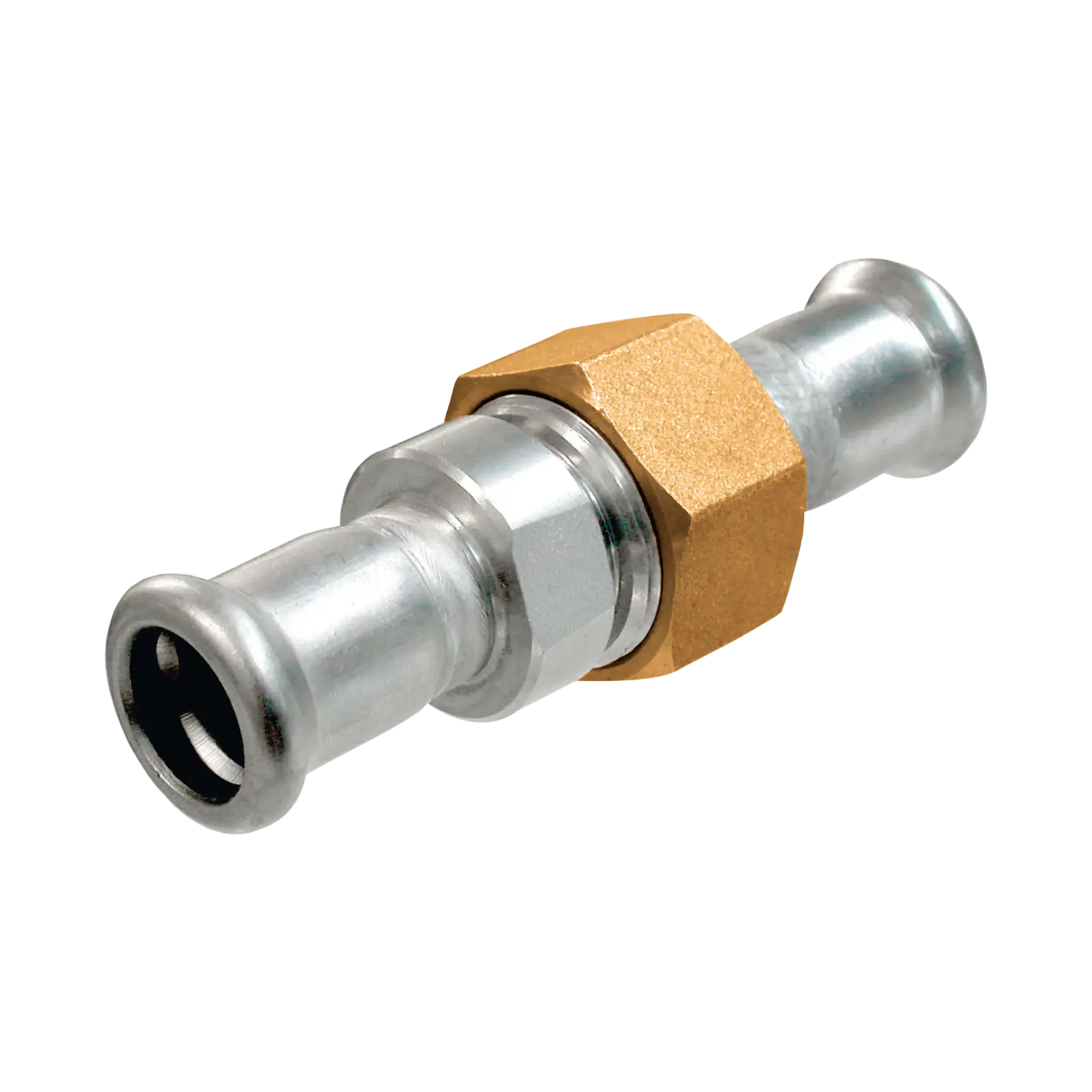 Bonfix M-press RVS-water 3-del. kopp. vlak 15 x 3/4" x 15 mm