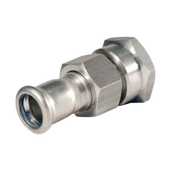 Bonfix M-press RVS-water 3-del. kopp. vlakd 2" bi.dr. x 54mm