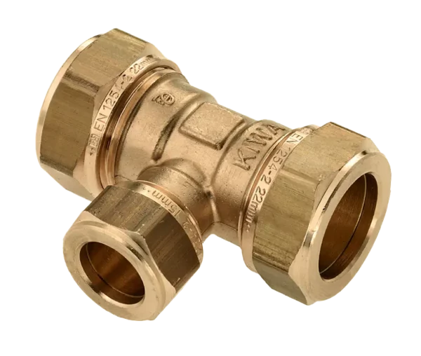 Bonfix Knel messing T-stuk 18 x 15 x 18 mm