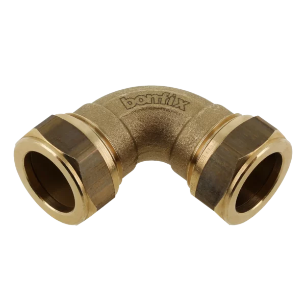 Bonfix Knel messing bocht 90° 22 x 22 mm