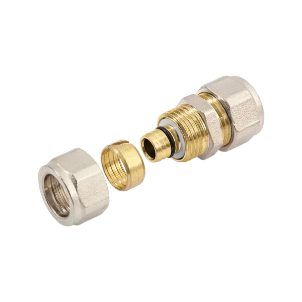 Bonfix Alu-knel rechte koppeling 32 x 32 mm