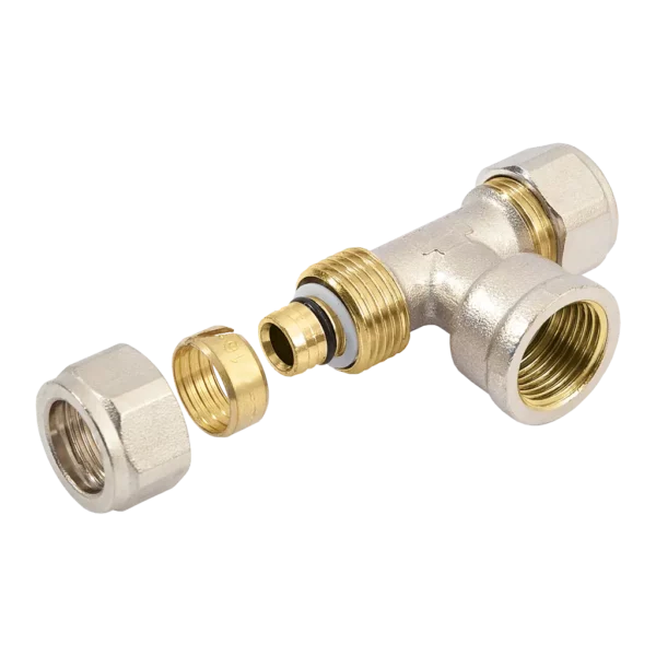 Bonfix Alu-knel verloop T-stuk 32 x 3/4" bi.dr. x 32 mm