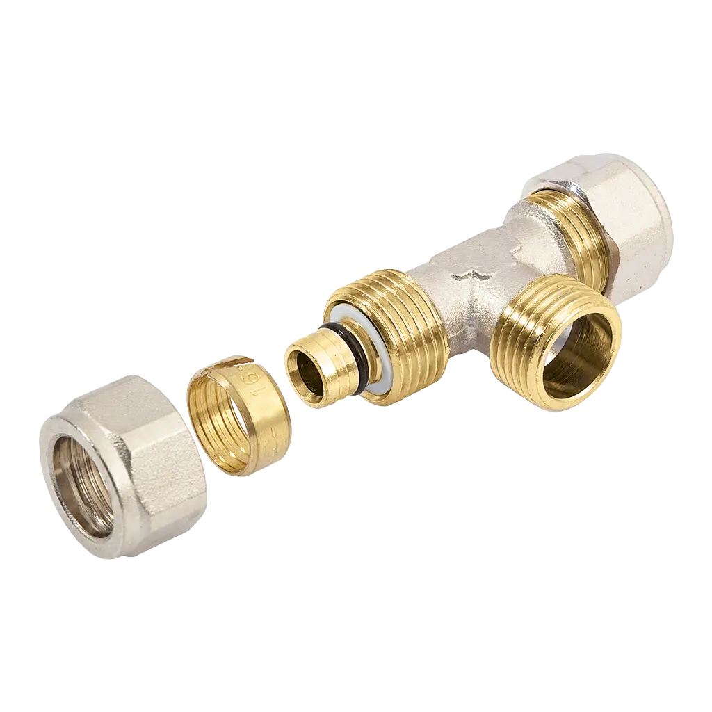 Bonfix Alu-knel verloop T-stuk 32 x 3/4" bu.dr. x 32 mm