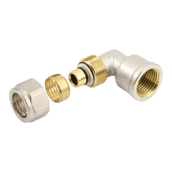 Bonfix Alu-knel kniekoppeling 1" binnendraad x 32 mm