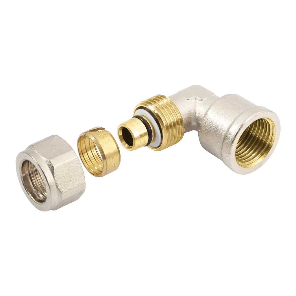 Bonfix Alu-knel kniekoppeling 1" binnendraad x 32 mm