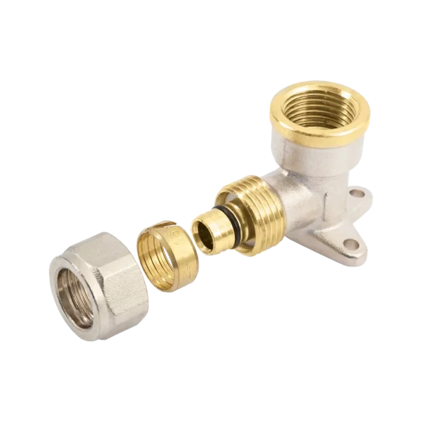 Bonfix Alu-knel muurplaat 3/4" binnendraad x 20 mm