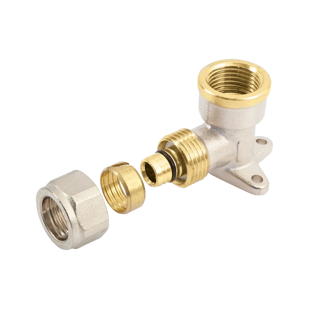 Bonfix Alu-knel muurplaat 3/4" binnendraad x 20 mm