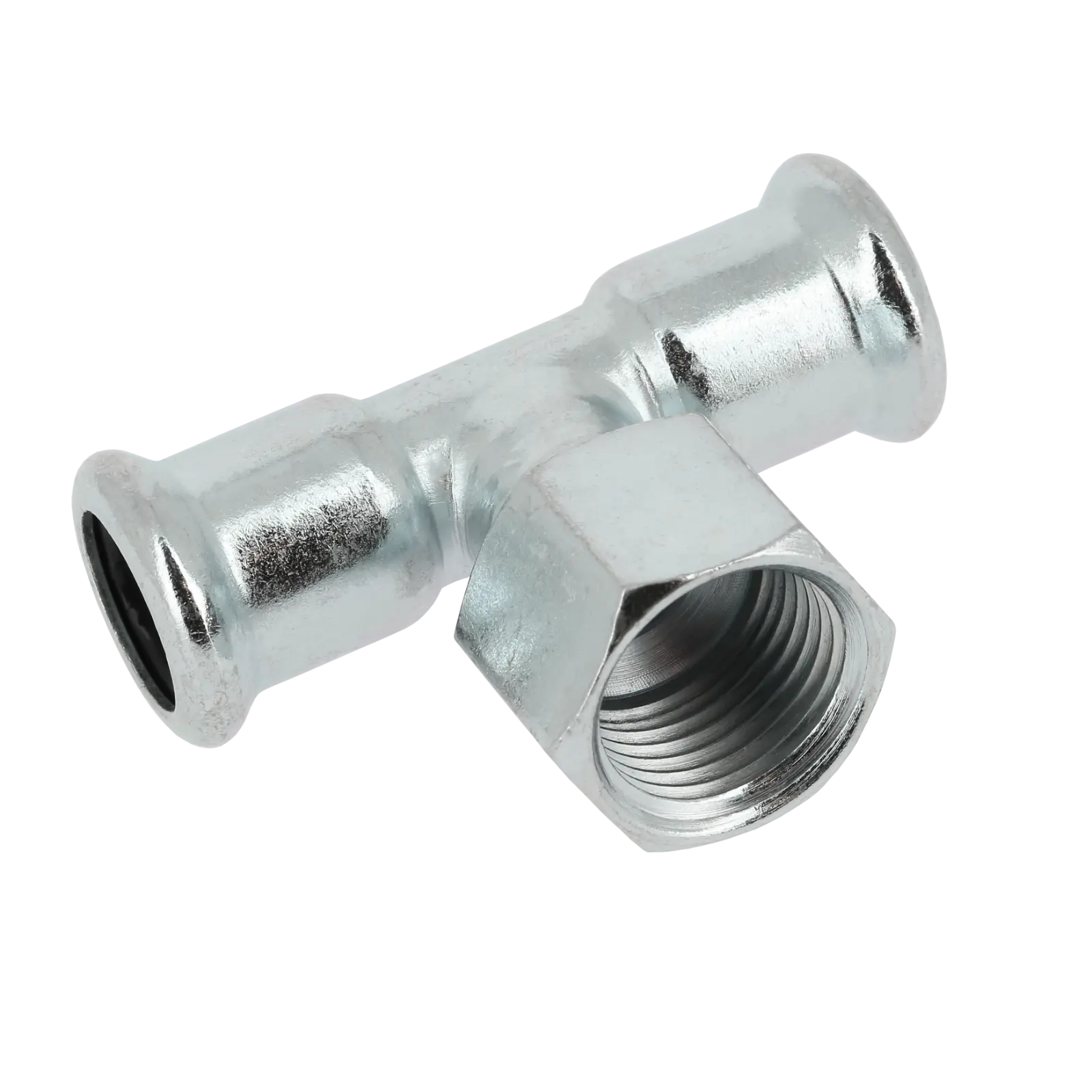 Bonfix M-press C-staal T-stuk 22 x 1/2" bi.dr. x 22 mm