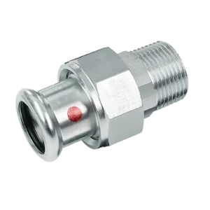 Bonfix M-press C-staal 3-delige koppeling 1&quot; bu.dr. x 22 mm