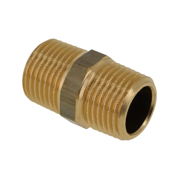 Bonfix Draad messing dubbele nippel 1" bu. x 1" bu. conisch