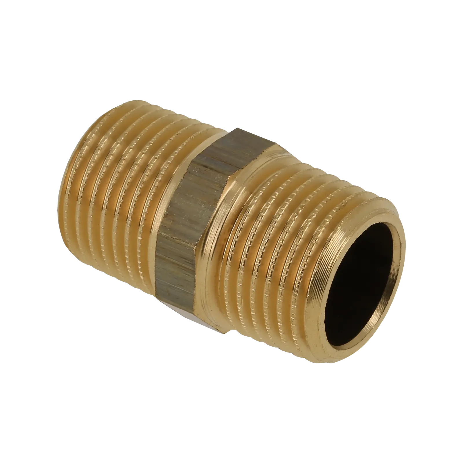 Bonfix Draad messing dubbele nippel 1" bu. x 1" bu. conisch