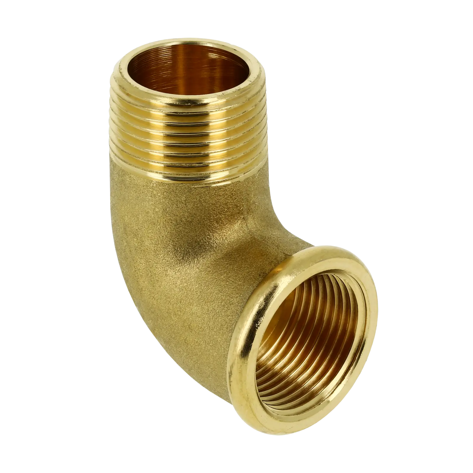 Bonfix Draad messing kniekopp. 1" bi.dr. x 1" bu.dr. conisch