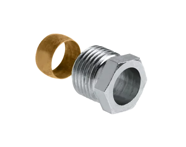 Bonfix Knel verloopset 1/2" bu.dr. x 15 mm type Danfoss