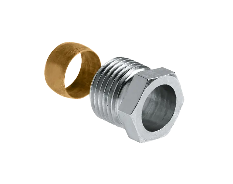 Bonfix Knel verloopset 1/2" bu.dr. x 15 mm type Danfoss