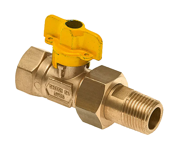 Bonfix Draad messing gaskogelkraan 3/4" bi. x kopp. 3/4" bu.