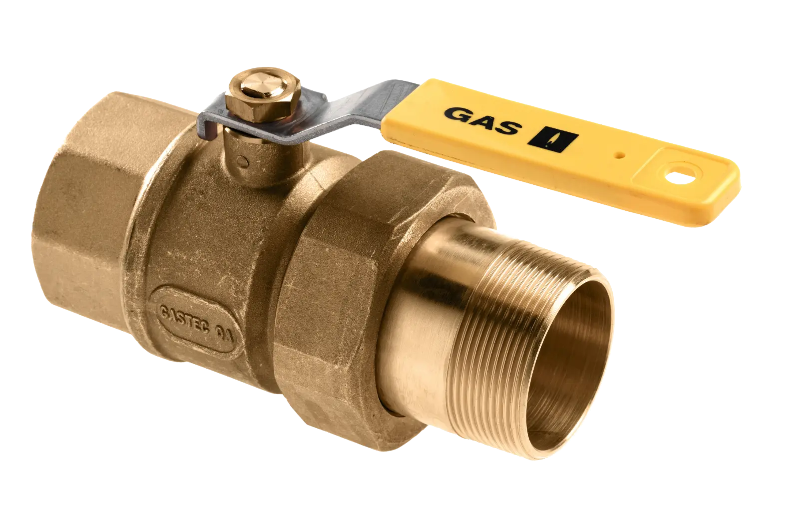 Bonfix Draad messing gask.kr. 1 1/4" bi. x kopp. 1 1/4" bu.