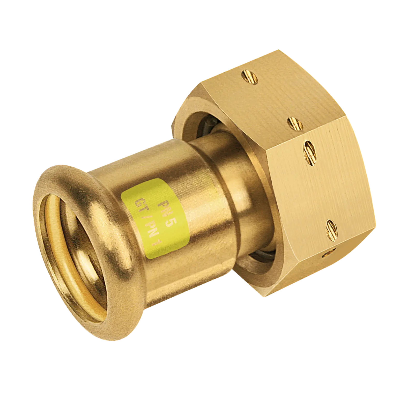 Bonfix M-press RK-gas 2-del. kop. 3/4" x 28 mm vlakd.