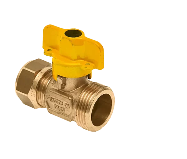 Bonfix Knel messing gaskogelkraan 22 mm x 3/4" bu.dr.