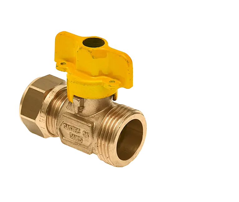 Bonfix Knel messing gaskogelkraan 22 mm x 3/4" bu.dr.
