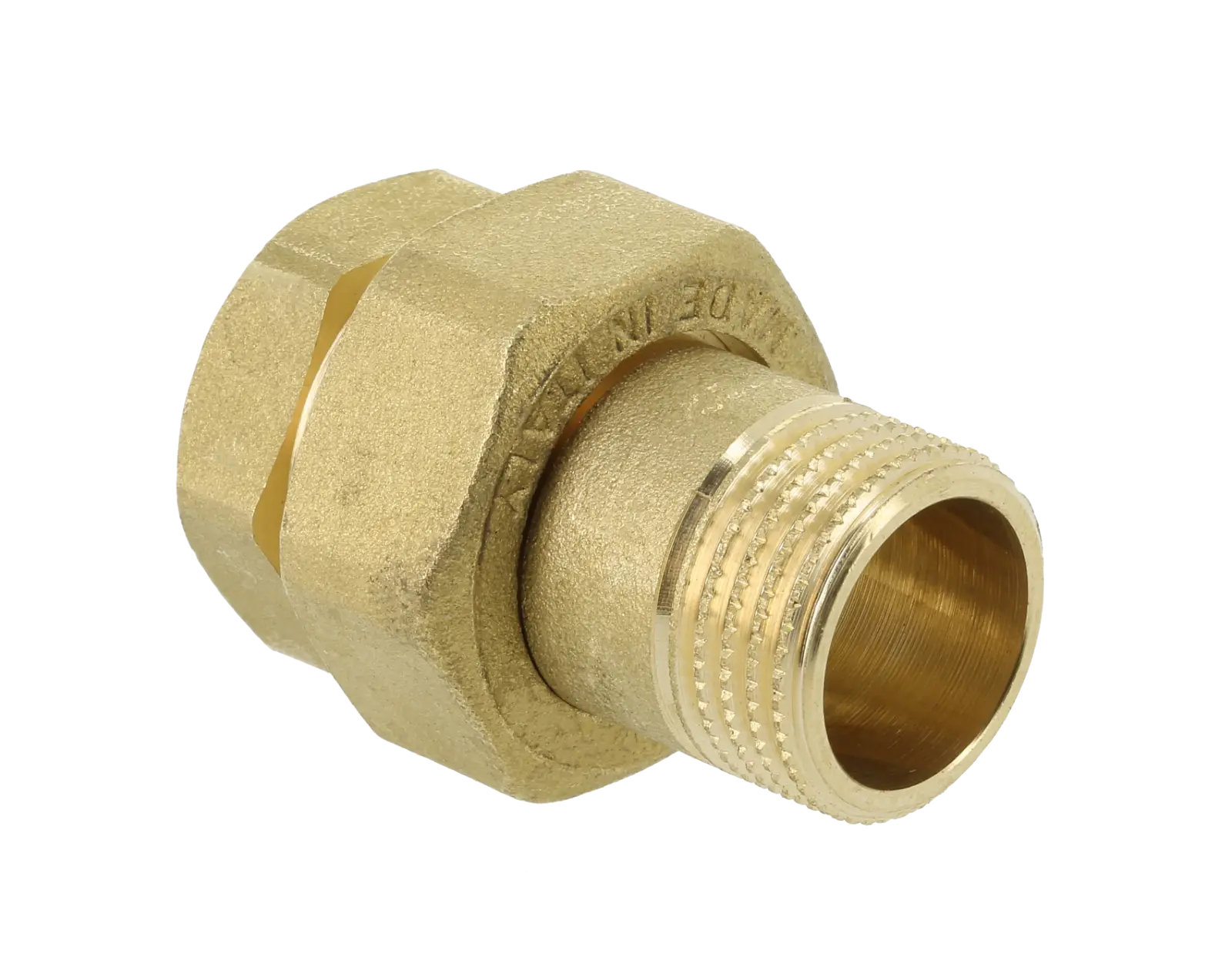 Bonfix Draad messing 3-del. kopp. 2" bi. x kopp. 2" bu.