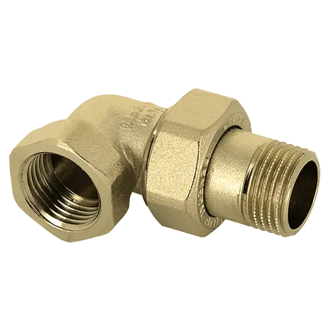 Bonfix Draad messing 3-del. kniekopp. 1" bi. x kopp. 1" bu.
