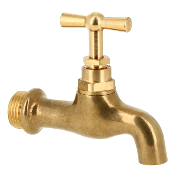 Bonfix Tapkraan messing met gladde uitloop 1/2" bu.dr.