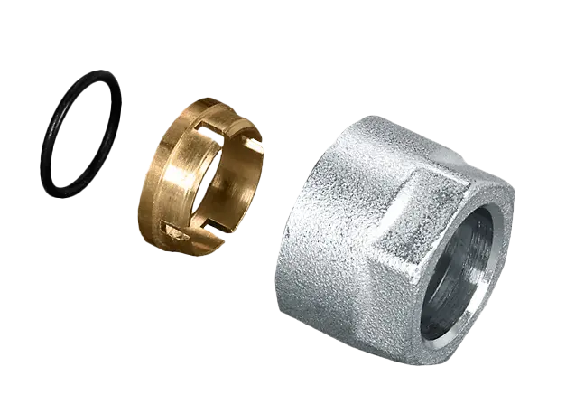 Bonfix TR91/A Adaptor (pilaar/knelring/wartel) voor koper 15