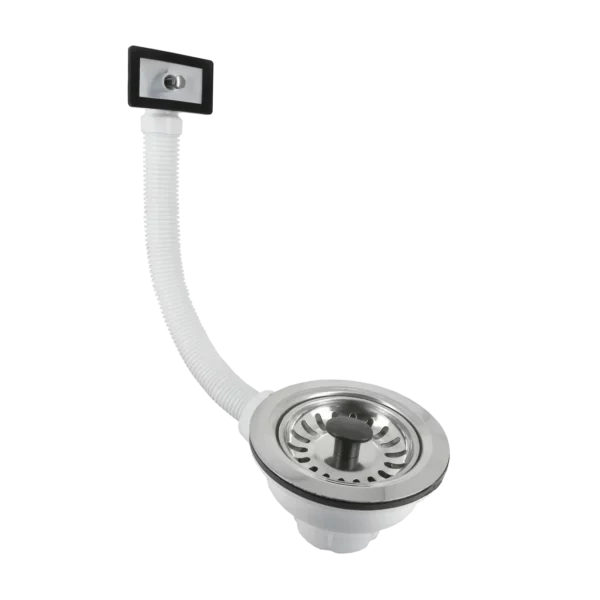 Bonfix RVS gootsteenplug m. vierkante flexibele overl. 40 mm