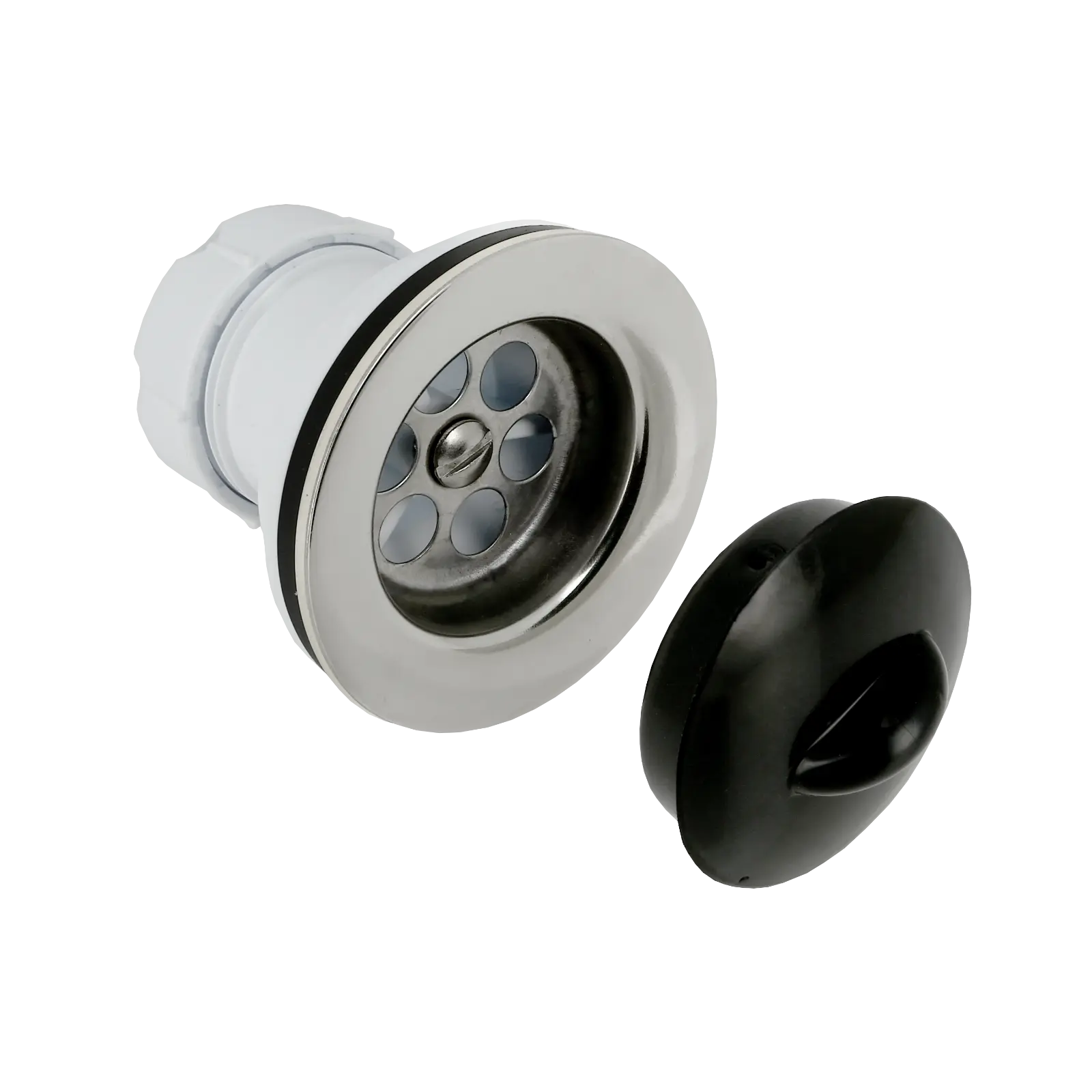 Bonfix RVS wastafelplug 40 mm M6 x 65 1 1/2" x 40 mm
