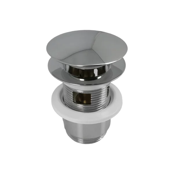 Bonfix Messing verchroomde wastafelplug clicker 1 1/4