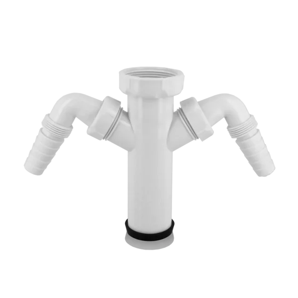 Bonfix Inlaattule met 2x afsluitbare aansl. 1 1/2" x 40 mm
