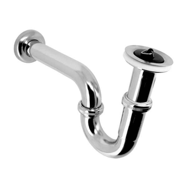 Bonfix Messing verchroomde wastafelsifon met plug 5/4 x 32mm