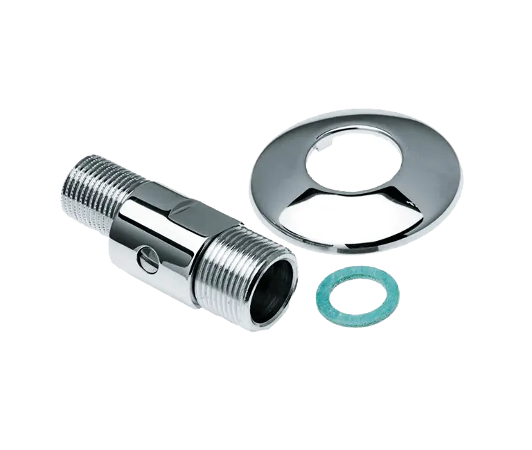 Bonfix S-koppeling afsluitbaar 3/4" bu. x 1/2" bu. +rozet