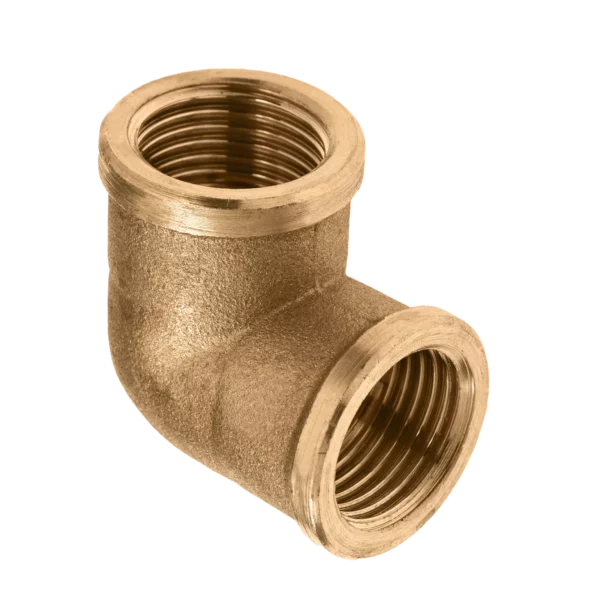 Bonfix Draad messing kniekoppeling 3" x 3" b.dr.